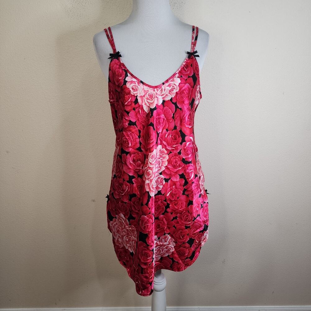 Size Small Nightgown Rose Silky Satin Chemise Short Private Luxuries